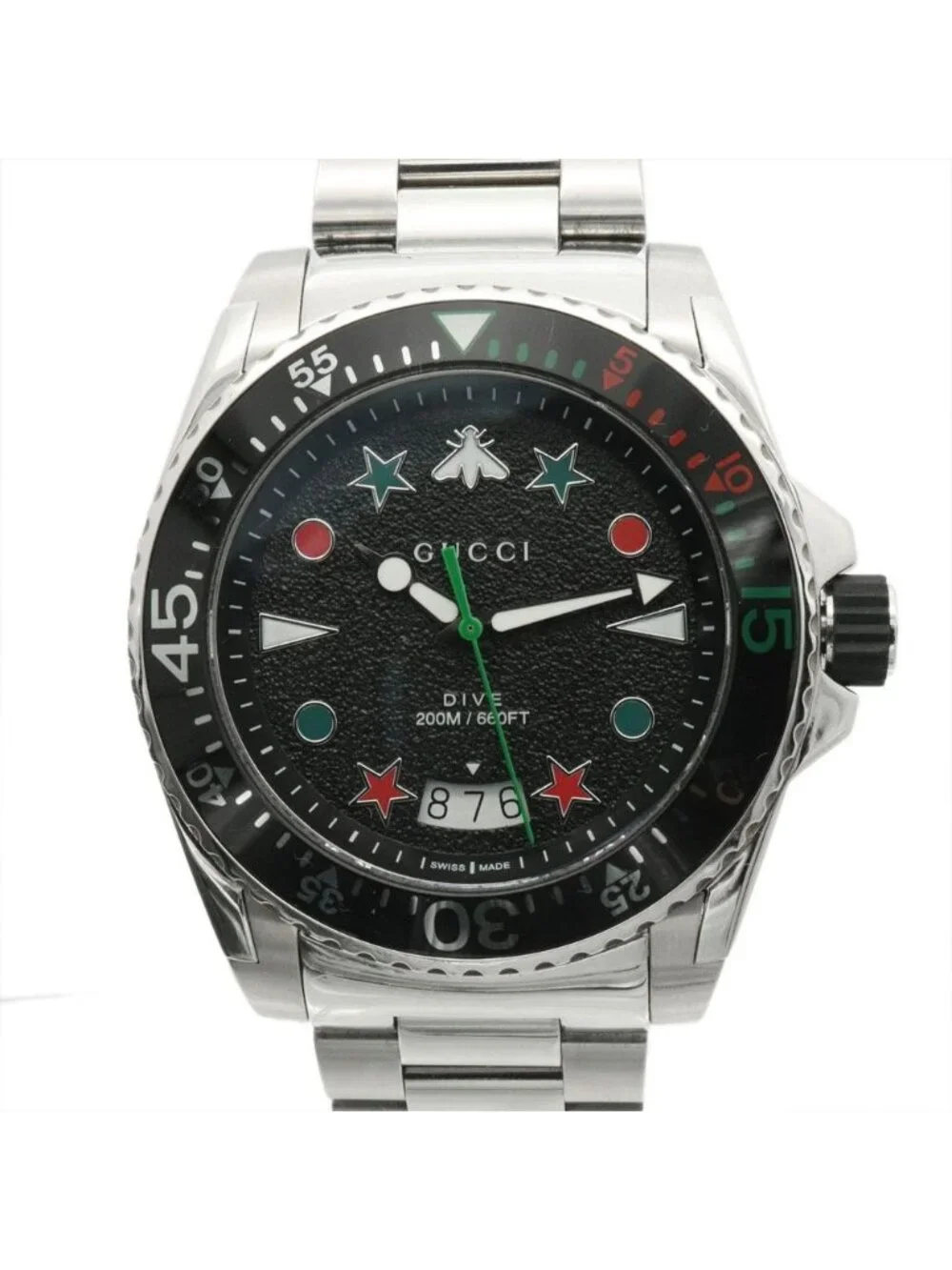 Gucci Watch Dive Quartz SS Black